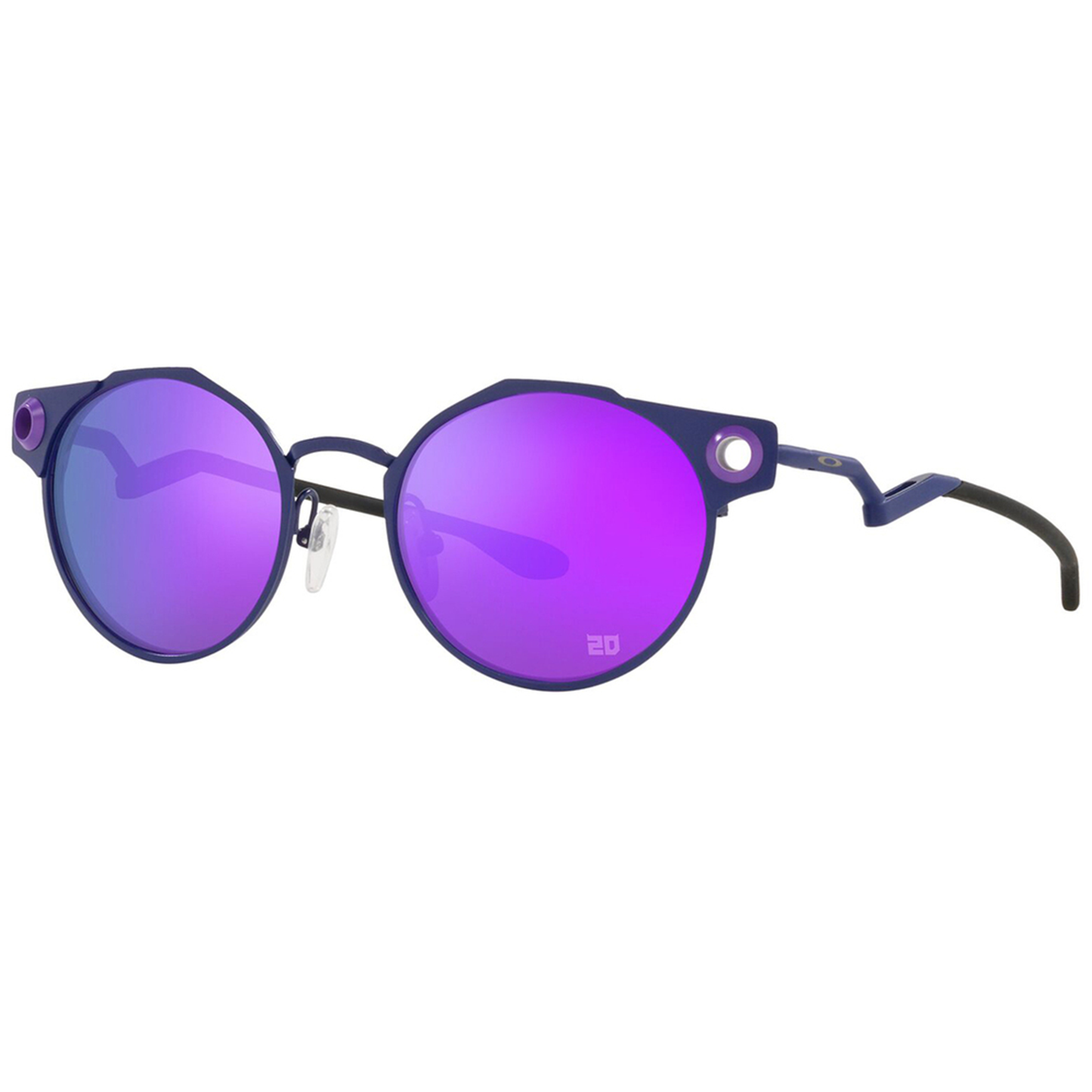 Oakley Deadbolt Sunglasses (MotoGP FQ Matte Navy) Prizm Violet Lens - Free Case