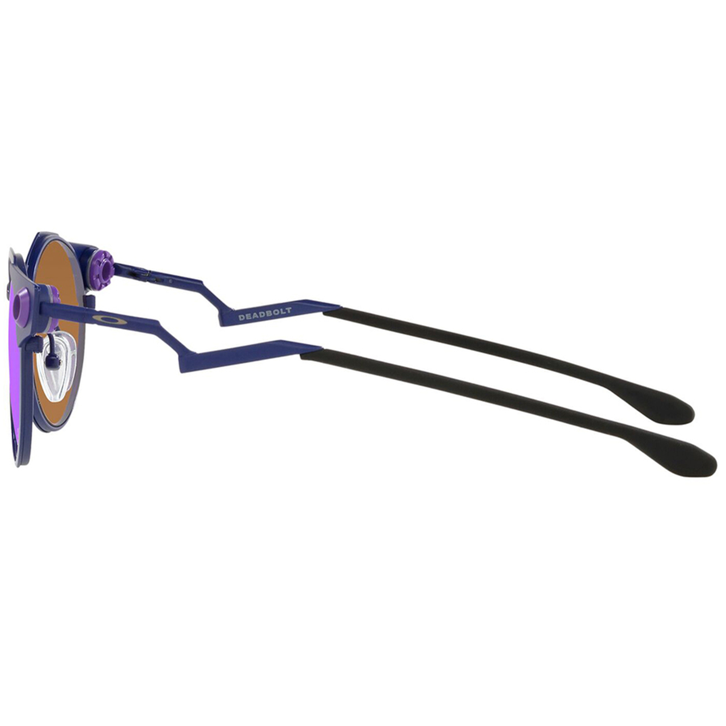 Oakley Deadbolt Sunglasses (MotoGP FQ Matte Navy) Prizm Violet Lens - Free Case