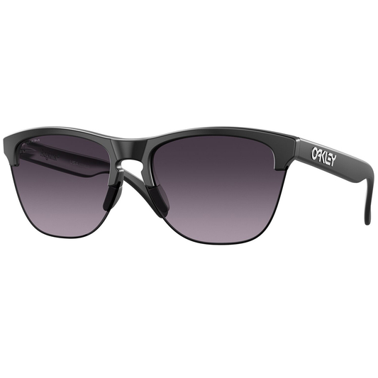 Oakley Frogskins Lite Sunglasses (Matte Black) Prizm Grey Gradient Lens