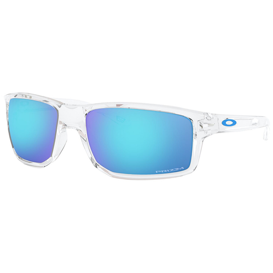 Oakley Gibston Sunglasses (Polished Clear) Prizm Sapphire Lens