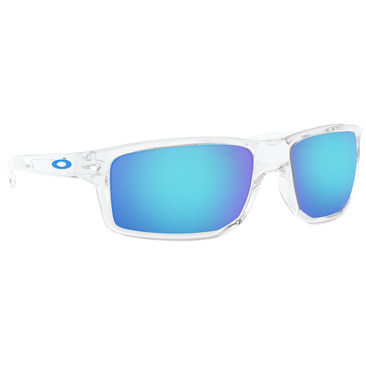Oakley Gibston Sunglasses (Polished Clear) Prizm Sapphire Lens