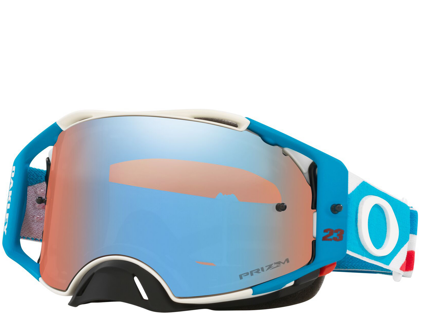 Oakley Airbrake MX Goggles (Chase Sexton Red/White/Blue) Prizm Sapphire Lens