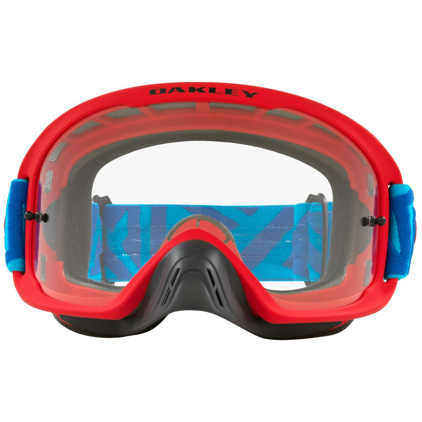 Oakley O Frame 2.0 Pro MX Goggle (Angle Red) Clear Lens