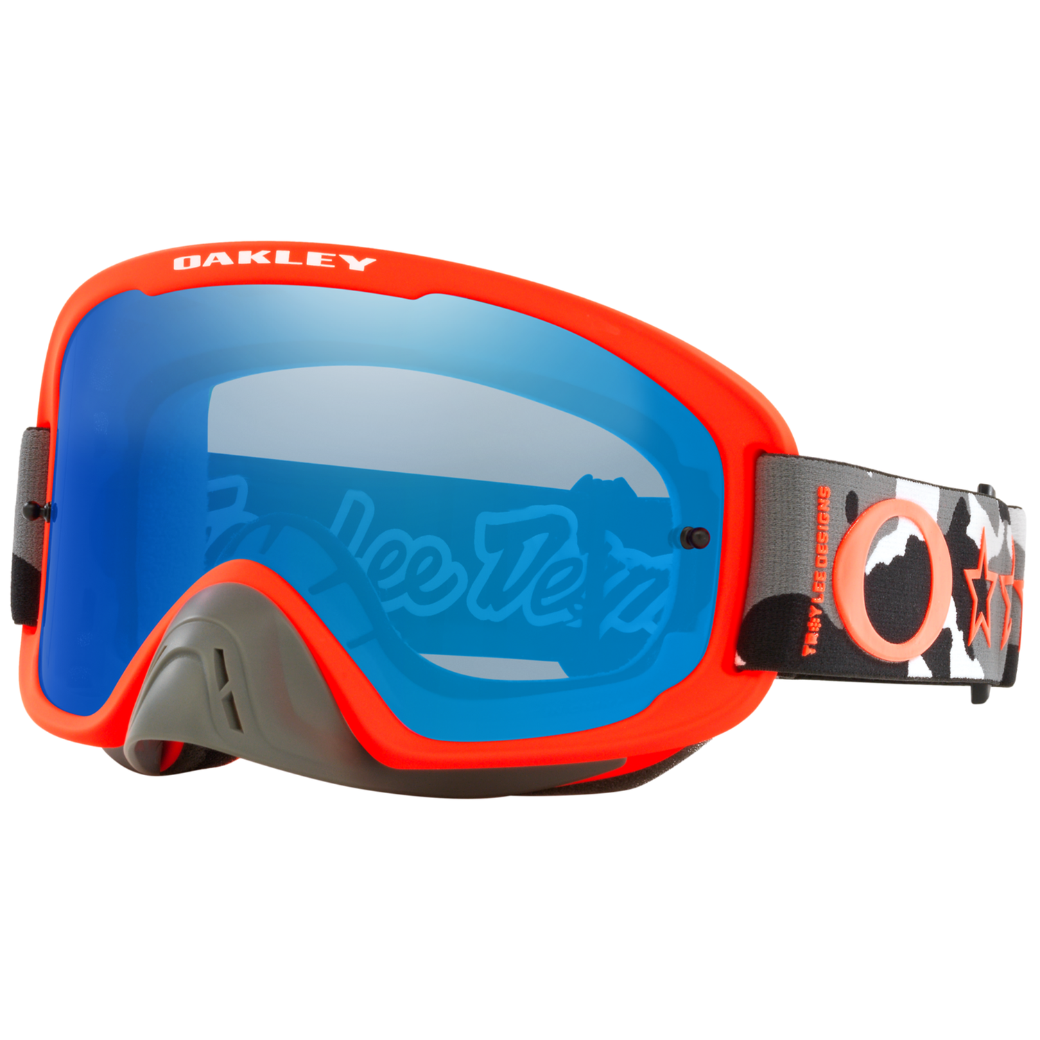 oakley goggle mx Oakley O Frame 2.0 Pro MX Goggle (TLD Black Camo) Black Ice Iridium Le – Gear Change Online