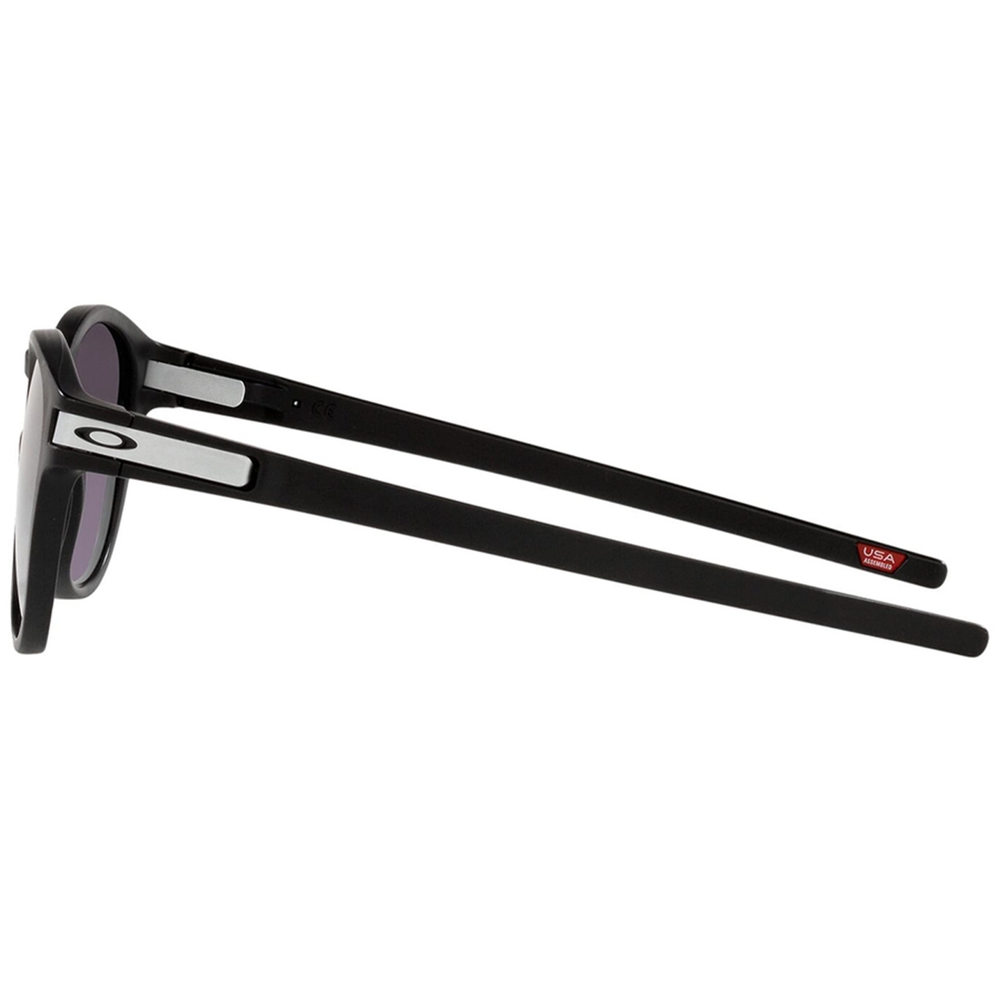 Oakley Latch Sunglasses (Matte Black) Prizm Grey Gradient Lens - Free Case