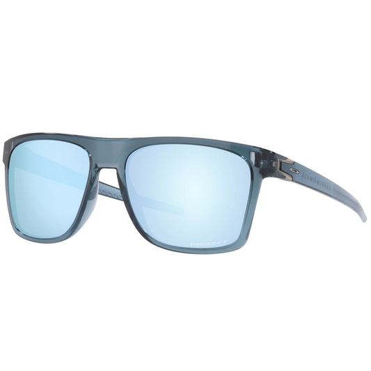 Oakley Leffingwell Sunglasses (Crystal Black) Prizm Deep Water Polarized Lens