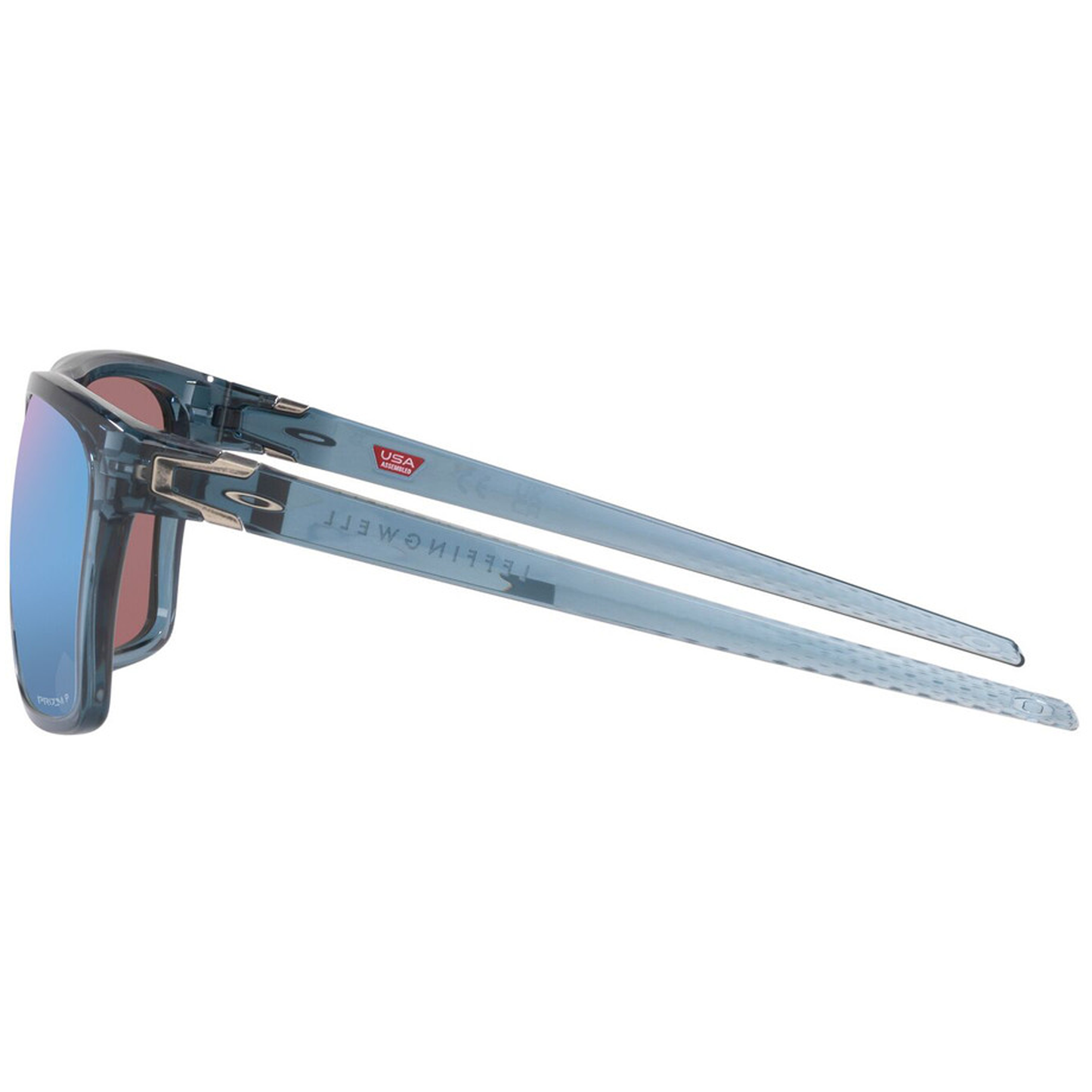 Oakley Leffingwell Sunglasses (Crystal Black) Prizm Deep Water Polarized Lens - Free Case
