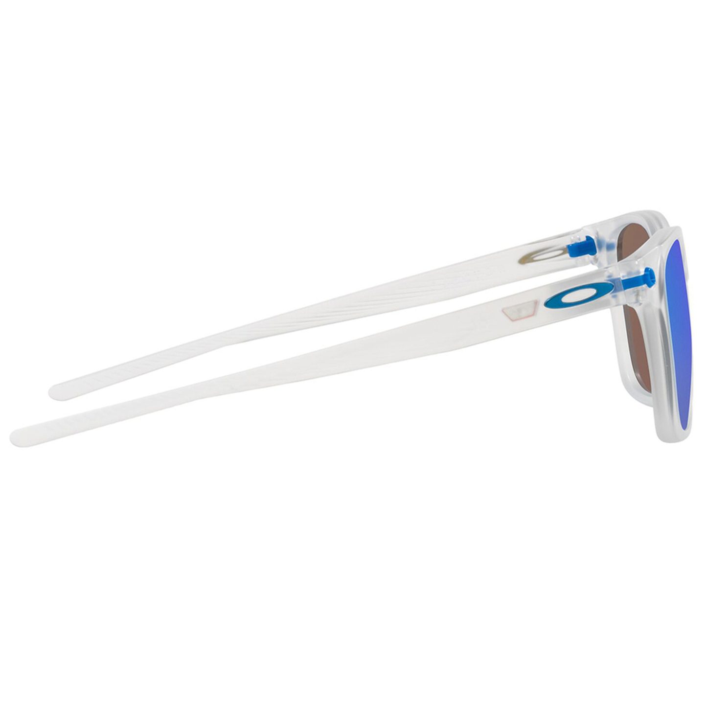 Oakley Ojector Sunglasses (Maverick Vinales Matte Clear) Prizm Sapphire Lens - Free Case