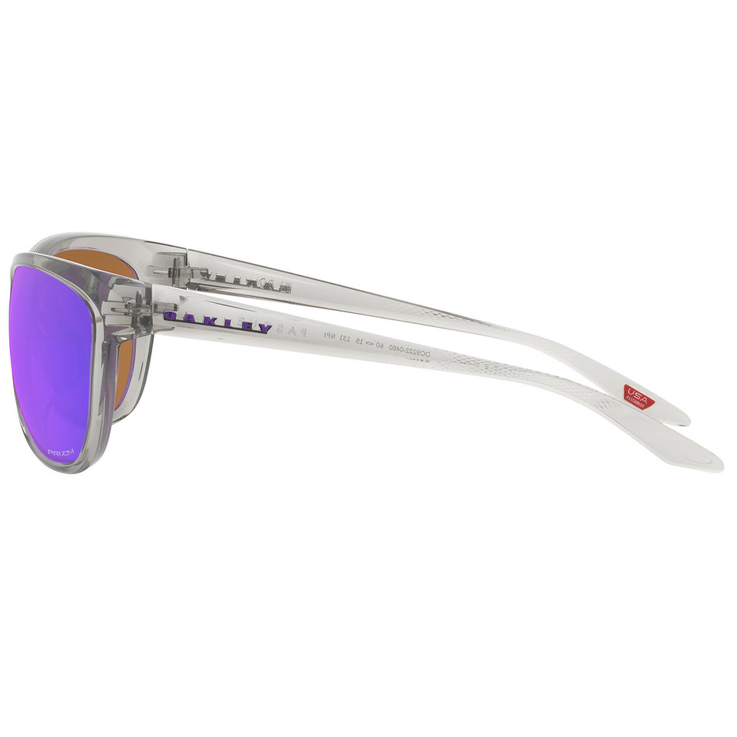 Oakley Pasque Sunglasses (Grey Ink) Prizm Violet Lens - Free Case