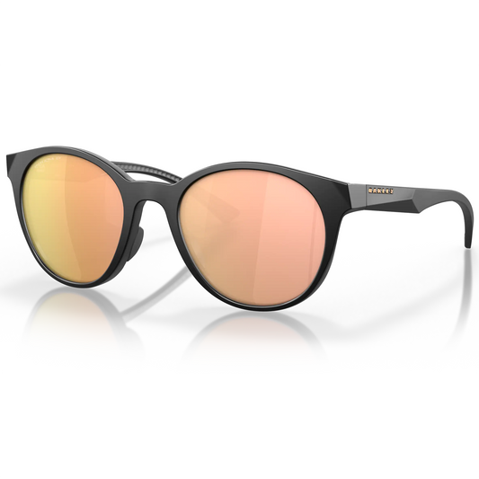 Oakley Spindrift Sunglasses (Matte Black) Prizm Rose Gold Polarized Lens