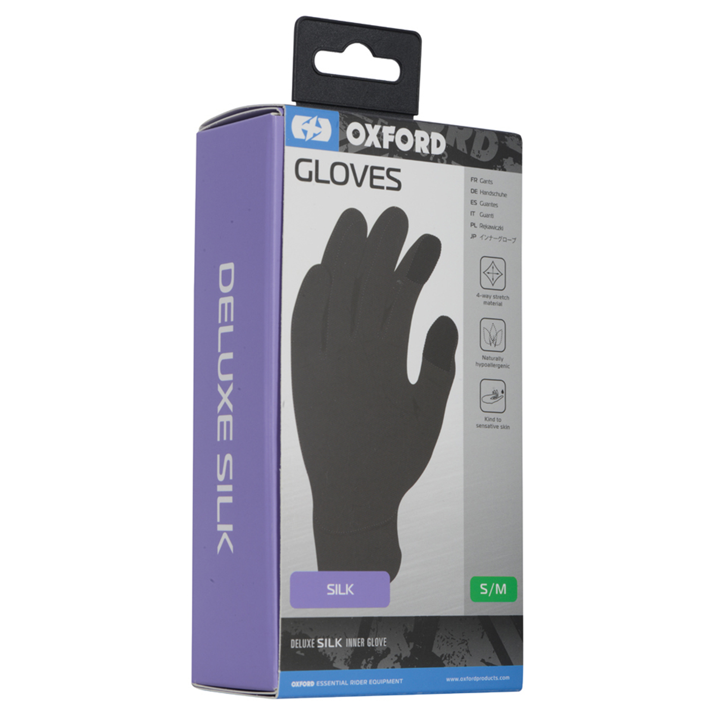 Oxford Deluxe Silk Gloves - Black
