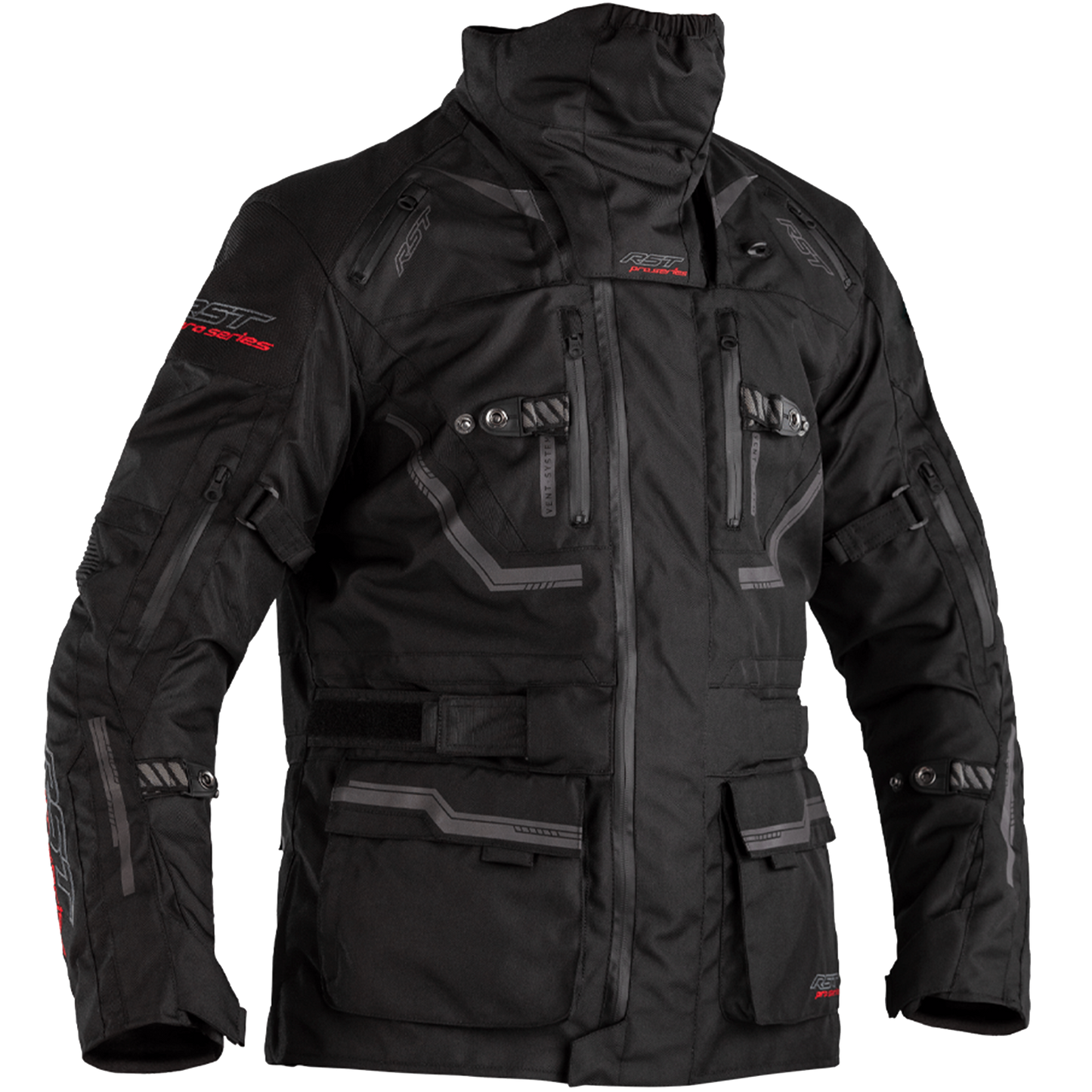 RST Paragon 6 Airbag (CE) Men's Textile Jacket - Black - (2561)