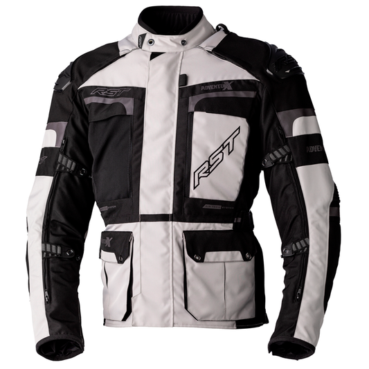 RST Adventure-X CE Men's Textile Jacket - Silver/Black (2409)