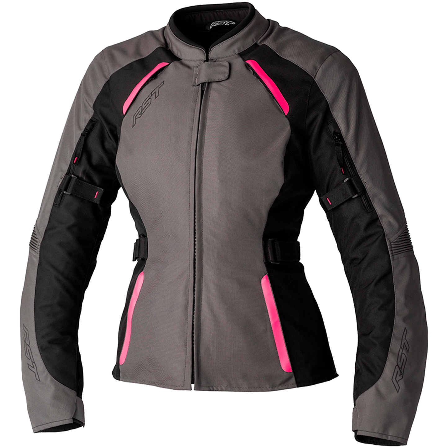 RST Ava Textile Ladies Jacket - Grey/Black/Neon Pink