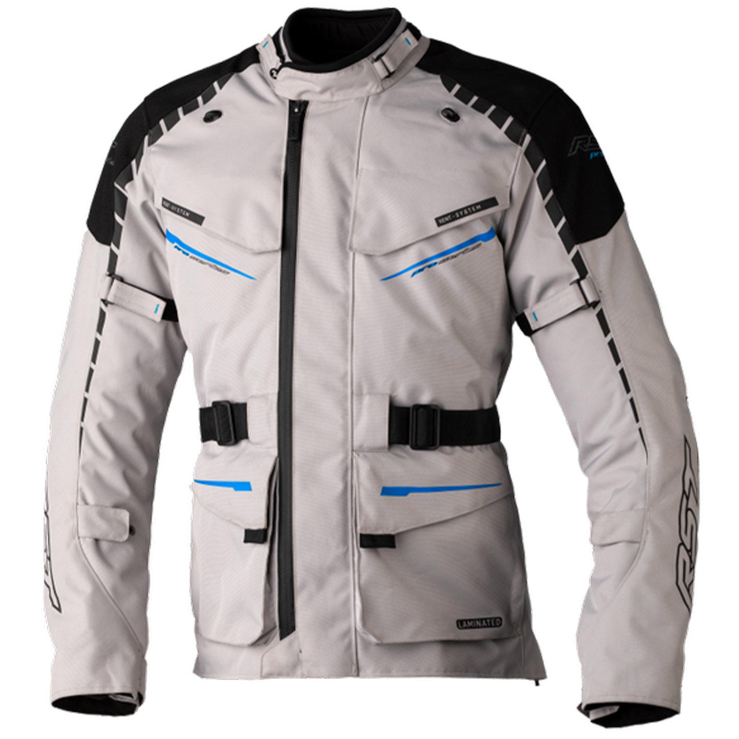 RST Pro Series Commander Textile Jacket - Silver/Blue