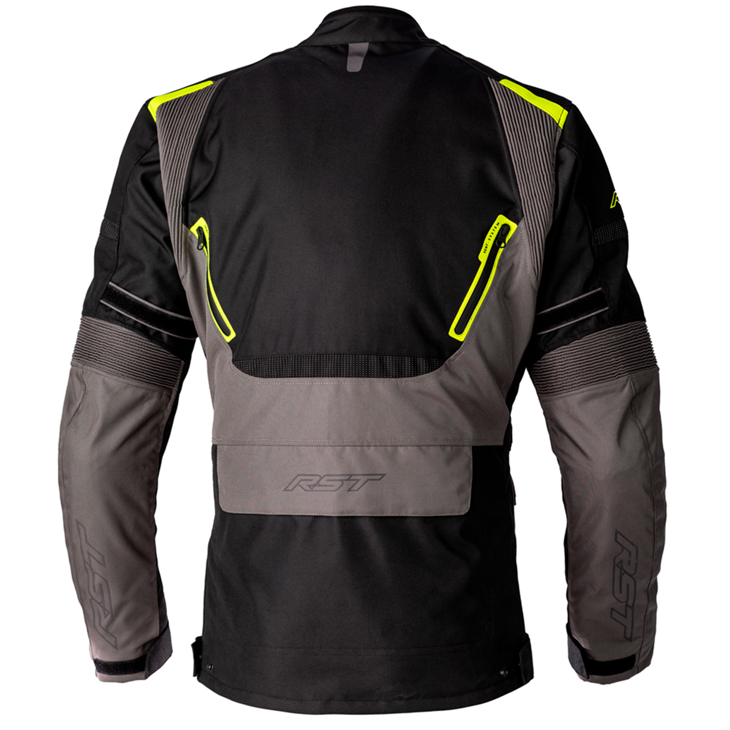 RST Endurance Men's Textile Jacket - Black/Grey/Flo Yellow