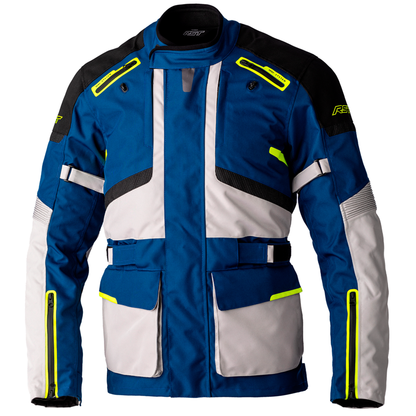 RST Endurance Men's Textile Jacket - Blue/Silver/Yellow