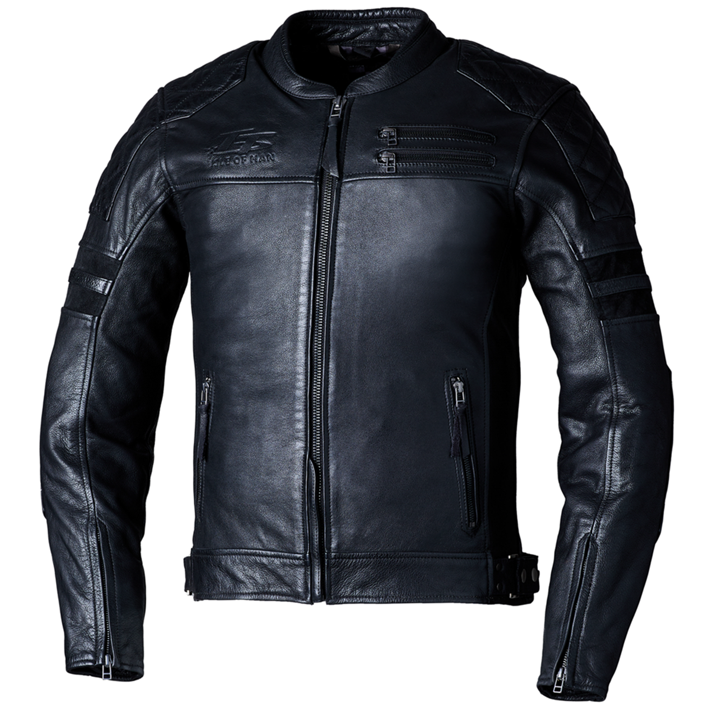 RST IOM TT Hillberry 2 (CE) Leather Jacket - Black