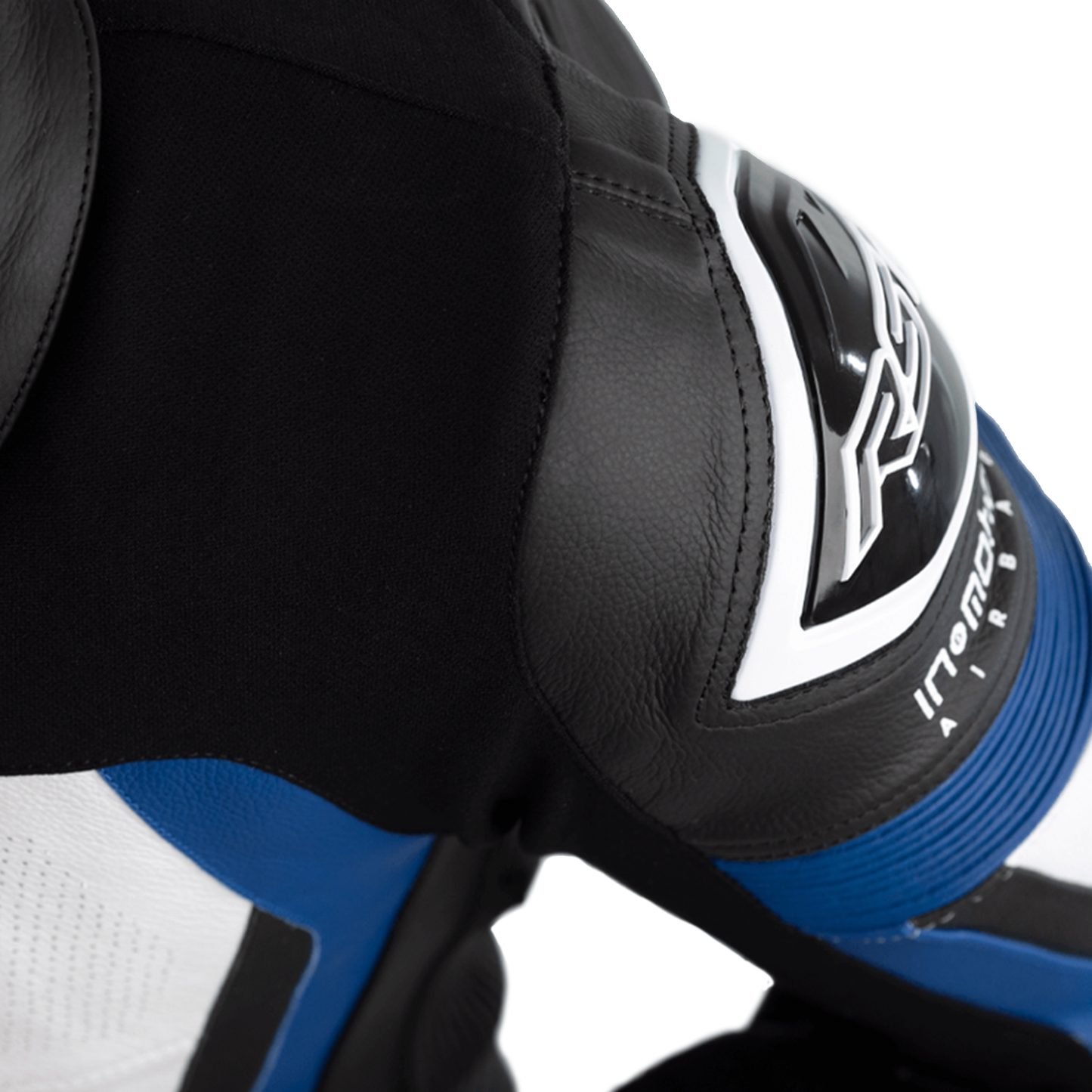 RST Pro Series Evo Airbag Men's Leather Suit - Black/White/Blue ...