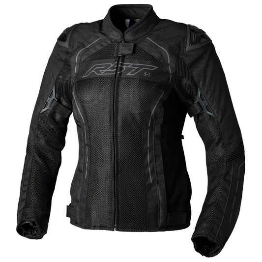 RST S1 Mesh Textile Ladies Jacket - Black/Black