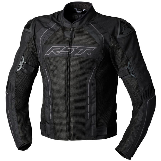 RST S1 Mesh (CE) Men's Textile Jacket - Black/Black (3117)