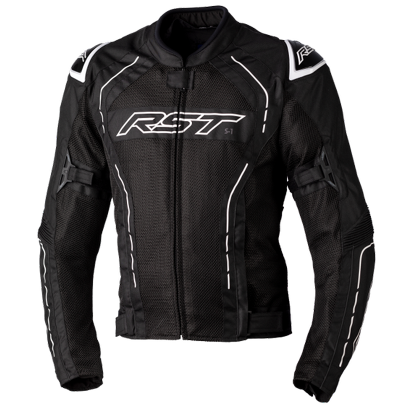 RST S1 Mesh (CE) Men's Textile Jacket - Black/White (3117)