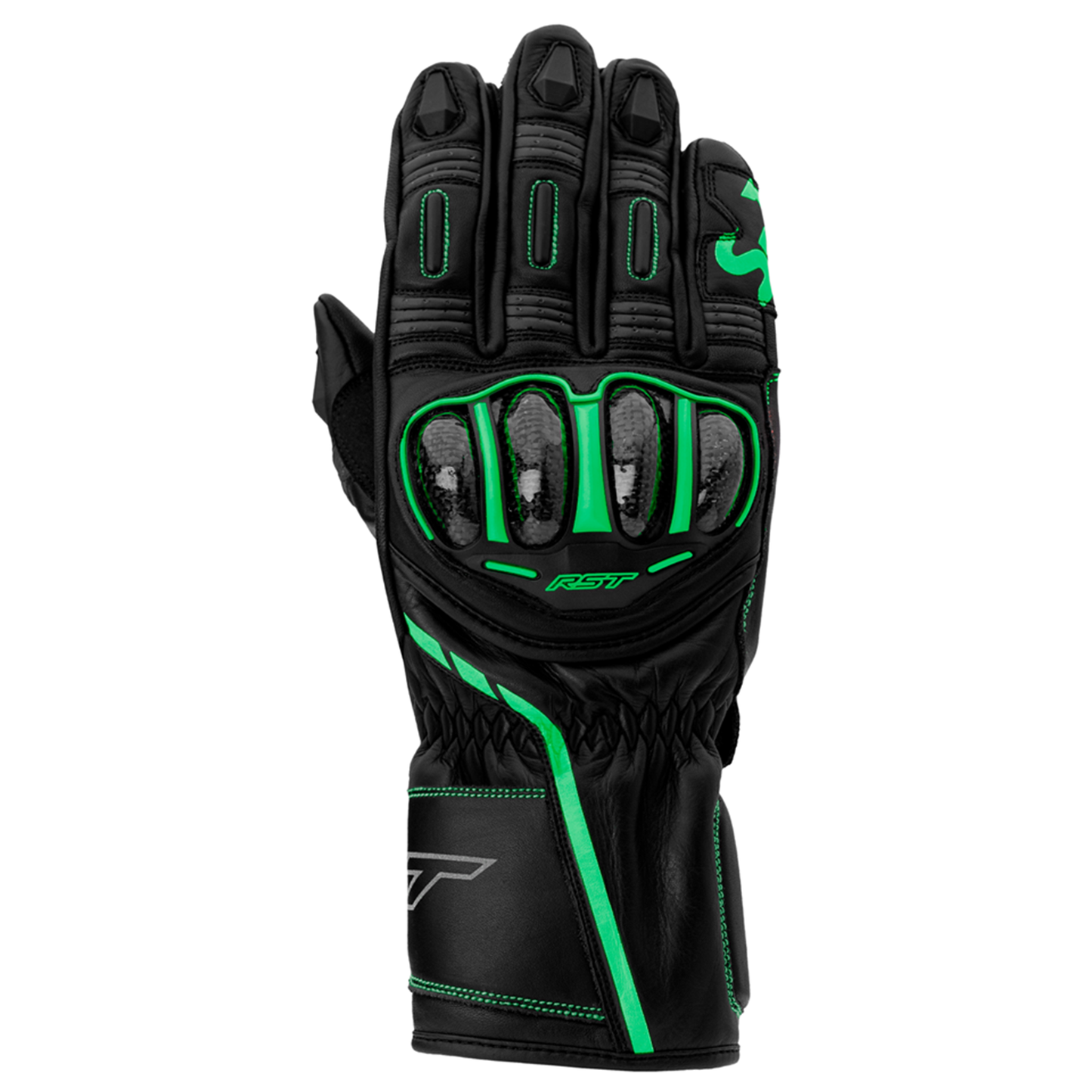 RST S1 CE Men's Gloves - Black/Grey/Neon Green (3033)