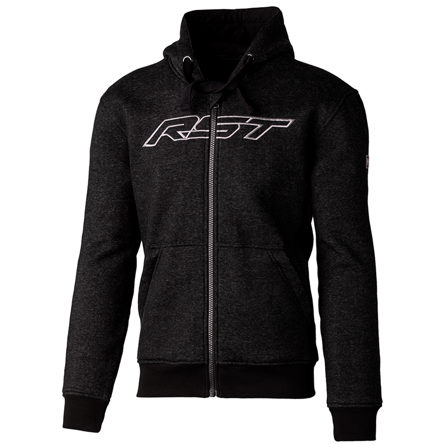 RST X Kevlar® Zip Through Logo Men's Hoodie - Black/Grey
