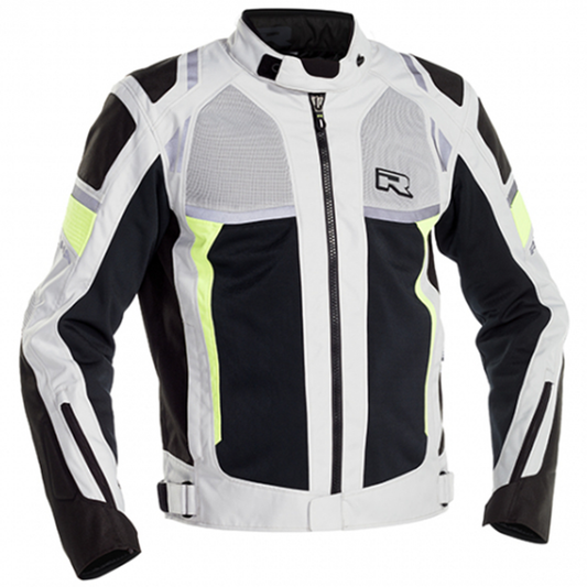 Richa Airstorm Waterproof Textile Jacket - Grey/Flo