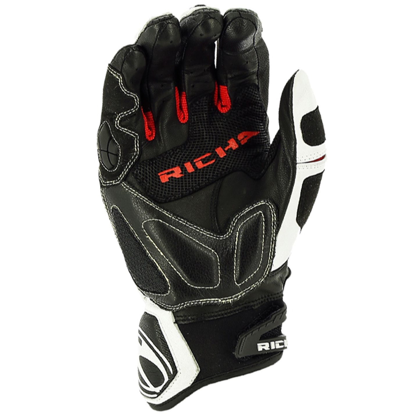 Richa Stealth Evo Gloves - Black/White/Red