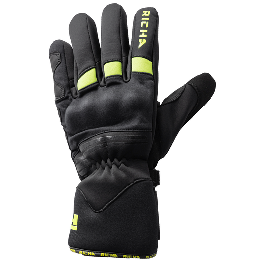 Richa Summit Evo Gloves - Black/Flo Yellow