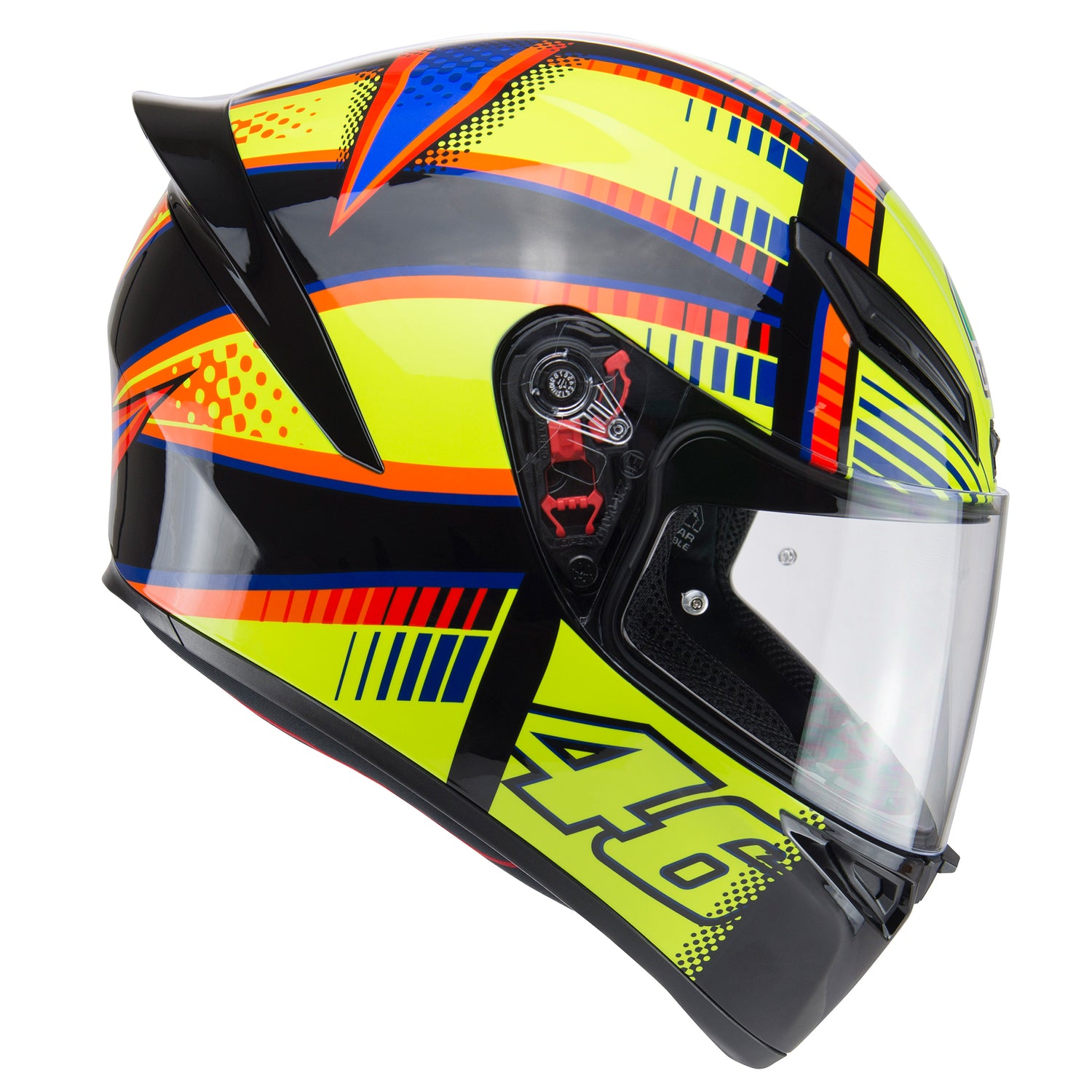 Casco integrale moto gp AGV K-1 S Rossi Soleluna