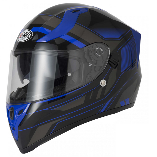 Vcan V128 - Helvet Blue - Free Dark Visor