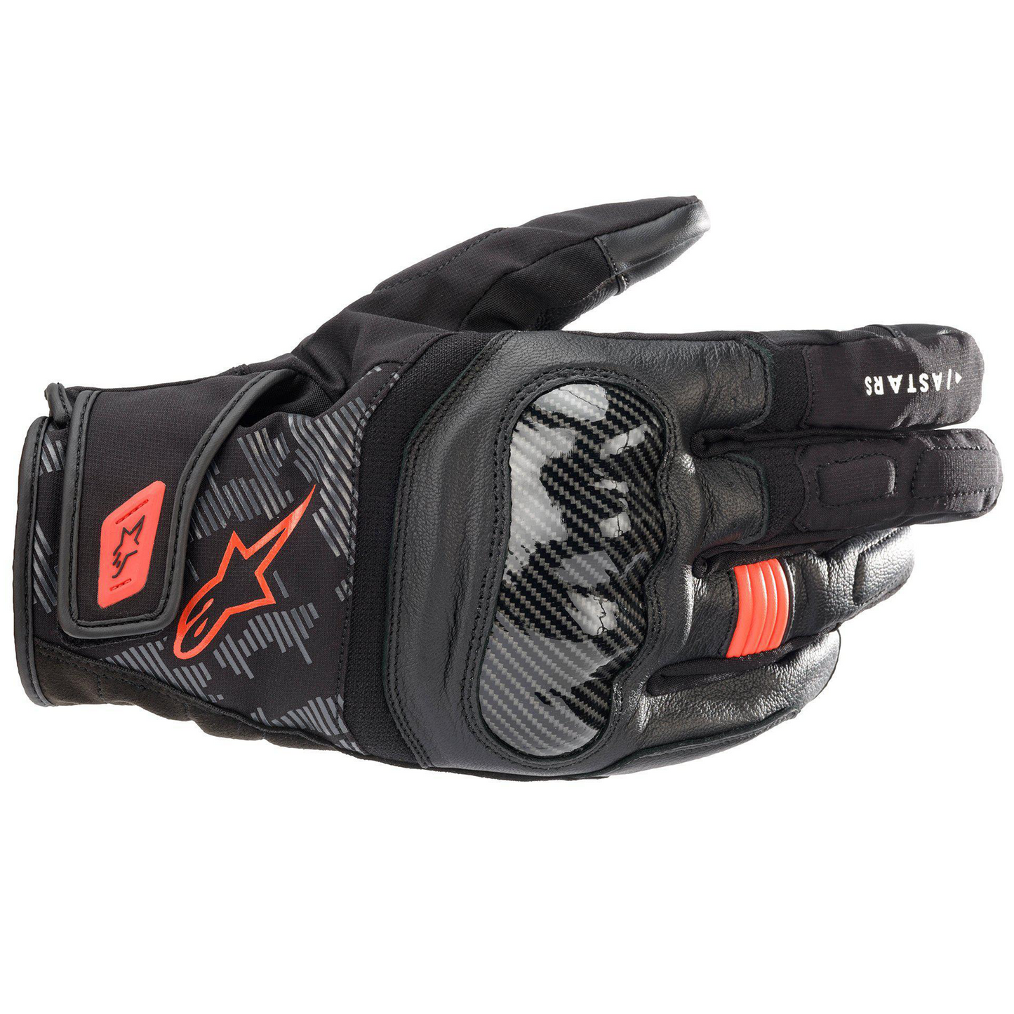 Alpinestars SMX Z Drystar Gloves - Black/Red Fluo (1030)