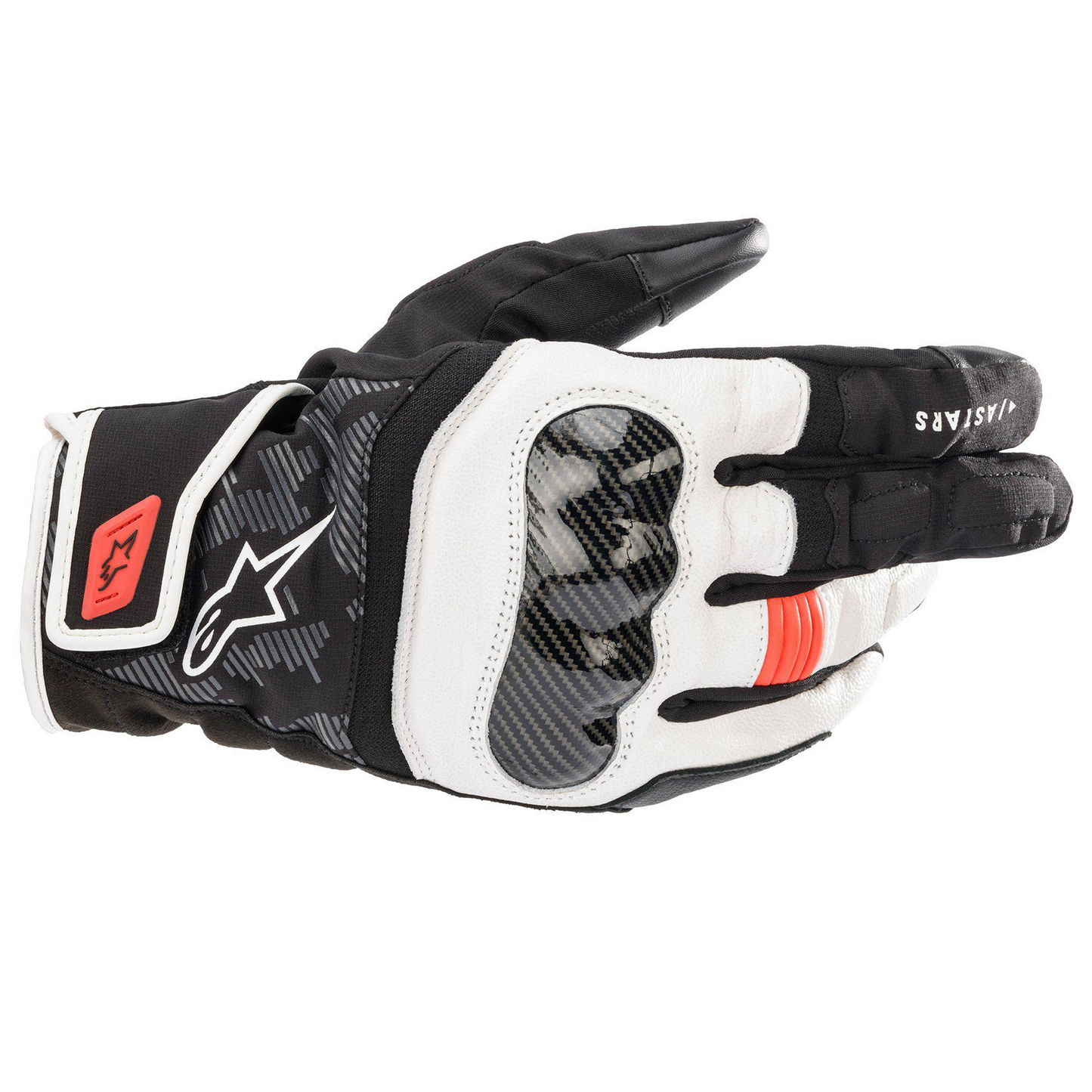 Alpinestars SMX Z Drystar Gloves - Black/White/Red Fluo - (1231)