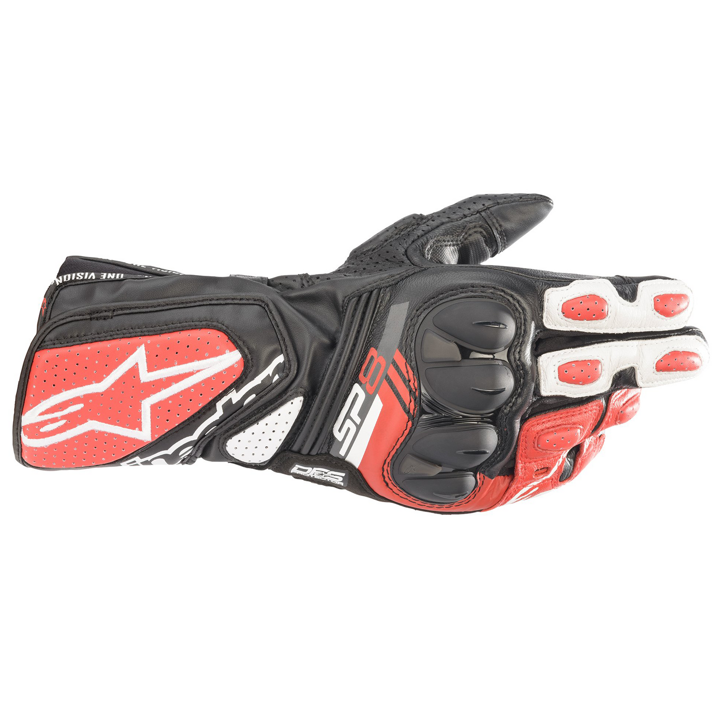 Alpinestars SP-8 V3 Gloves - Black/White/Bright Red (1304)