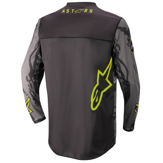 Alpinestars Racer Tactical Motorcross Jersey - Black/Grey Camo/Yellow Flo (1154)