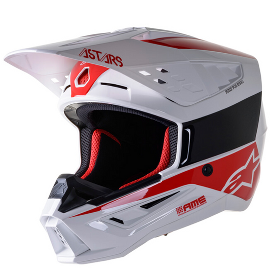 Alpinestars S-M5 Bond - White/Red Glossy (2032)