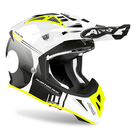 Airoh Aviator Ace - Nemesi White Gloss