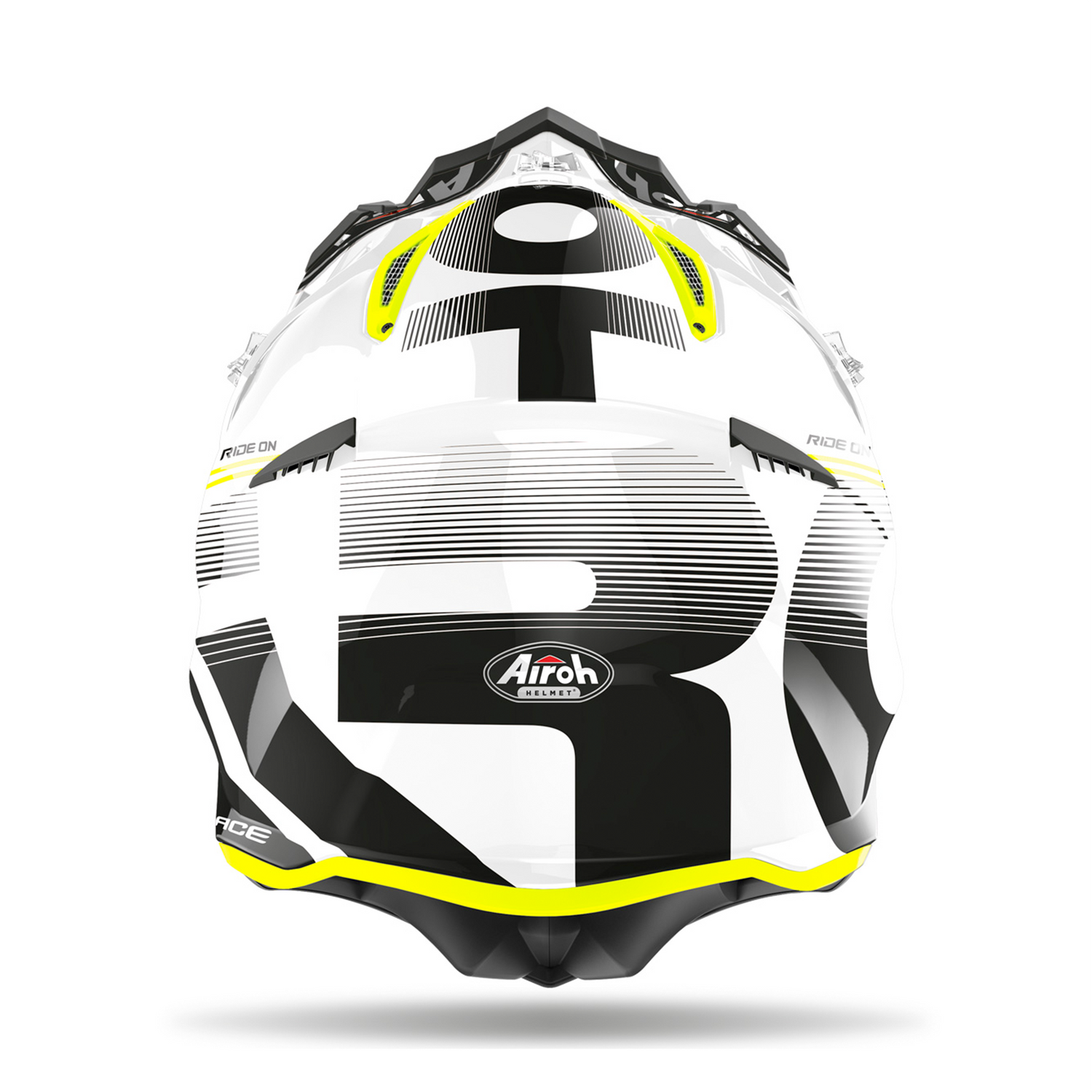 Airoh Aviator Ace Nemesi White Gloss Off Road Motorcycle Motocross Helmet – Gear Change Online