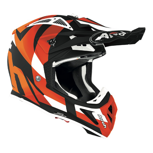 Airoh Aviator Ace - Trick Orange Matt