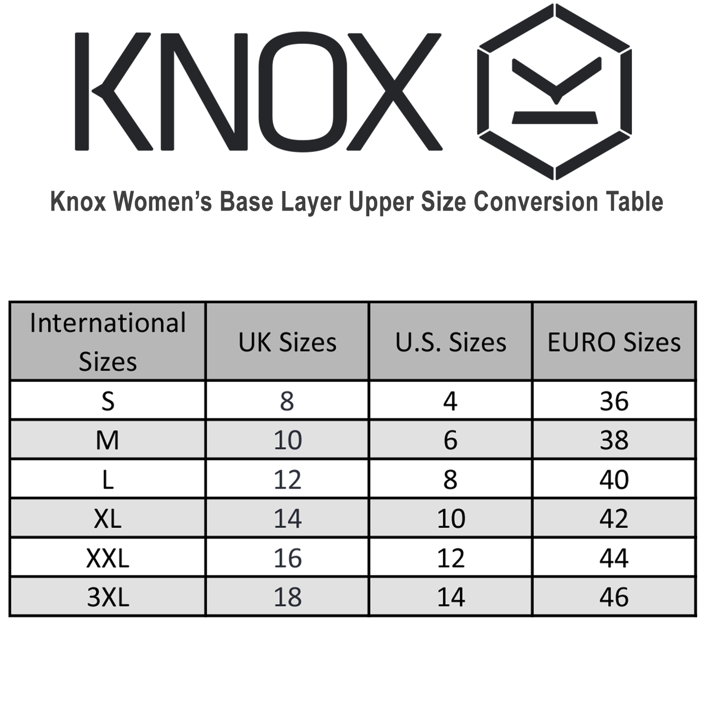 Knox Dry Inside Clara Long Sleeve Breathable Base Layer