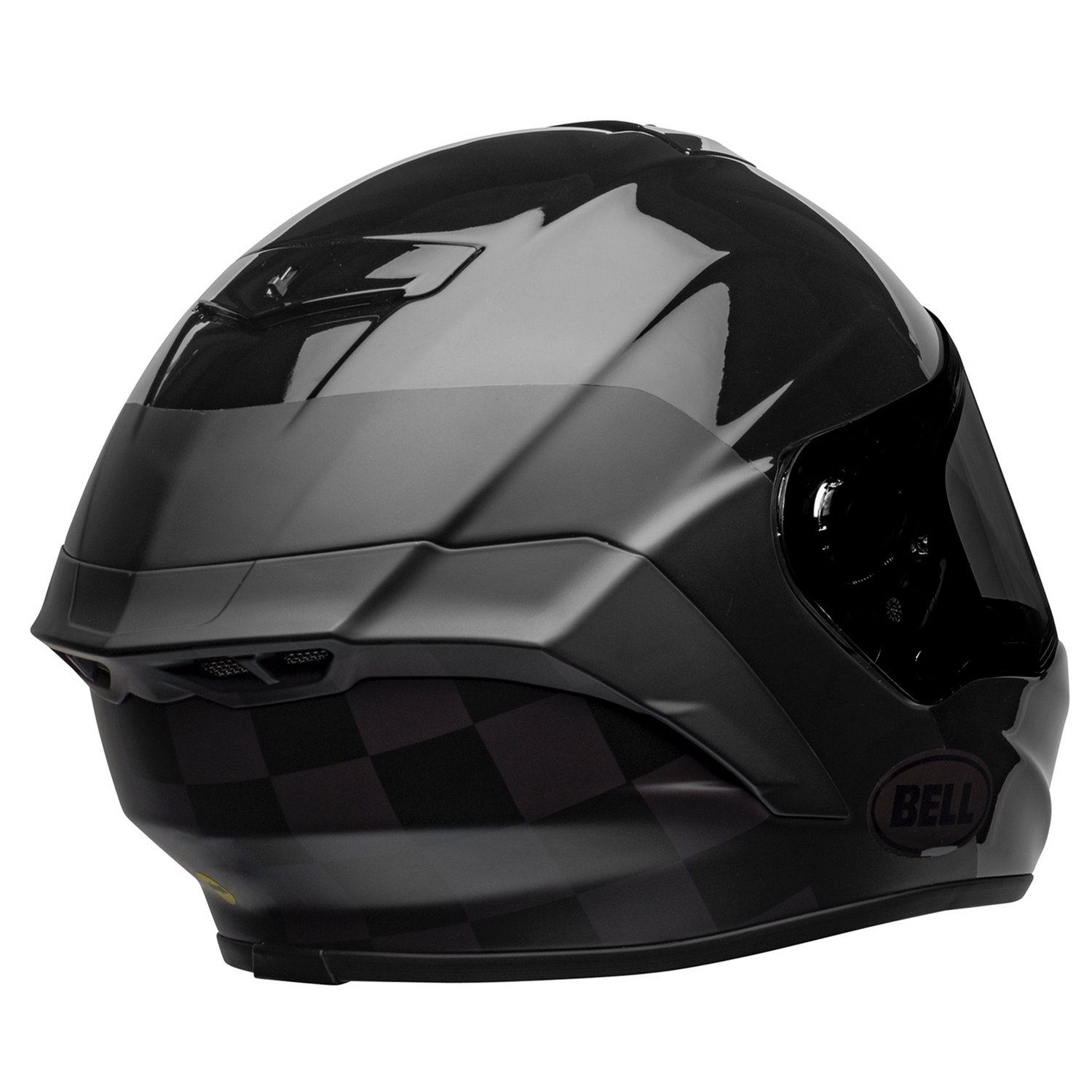 bell luxe bike helmet Bell Star DLX MIPS Lux Checkers Motorcycle Helmet Includes Dark Visor – Gear Change Online