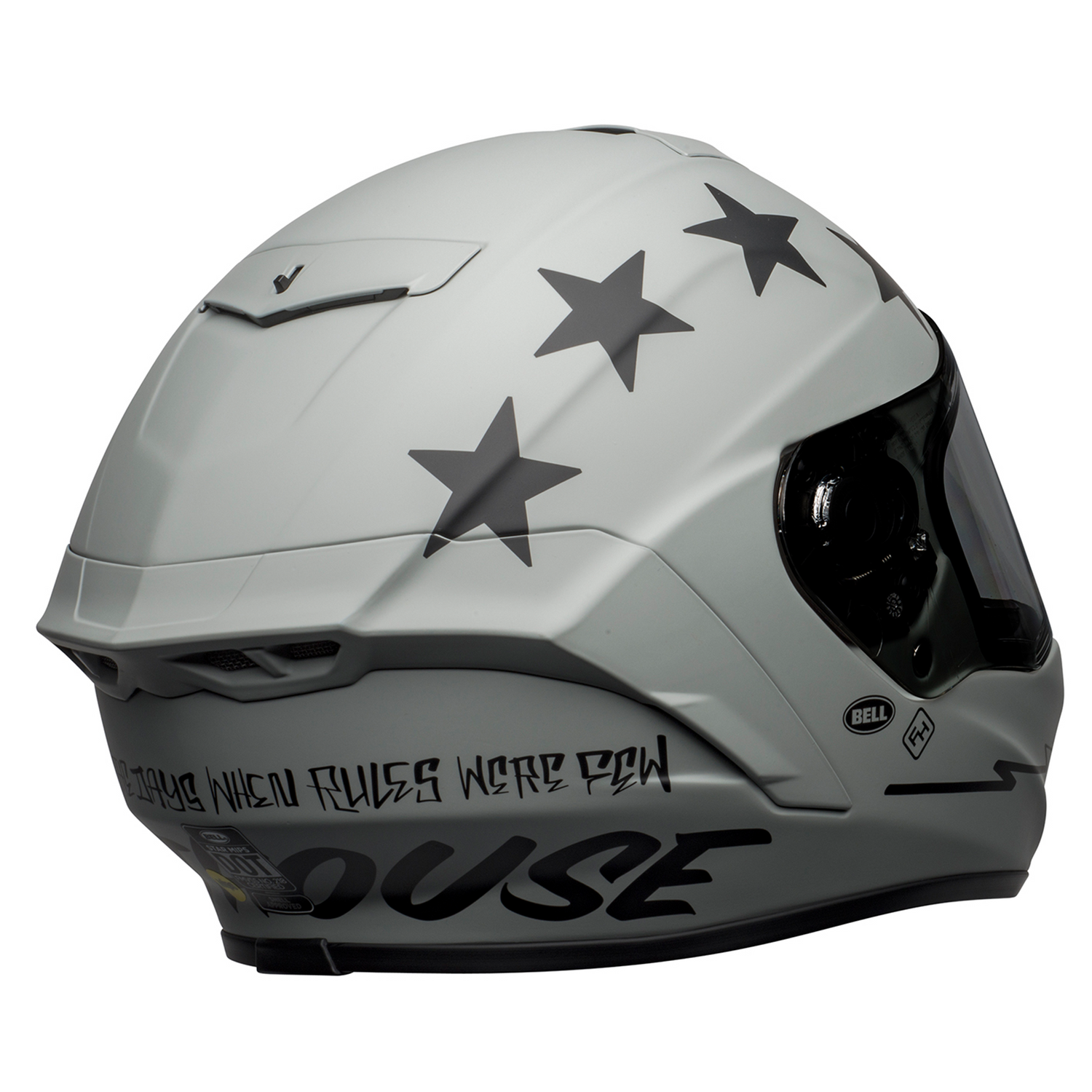 Bell Star DLX MIPS Fasthouse Grey Motorcycle Helmet With Dark