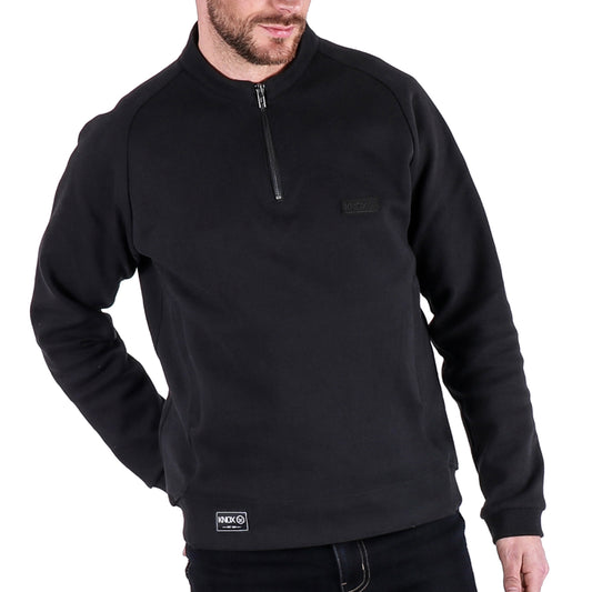 Knox Shield Half-Zip Sweat Shirt Made With Spectra - Black