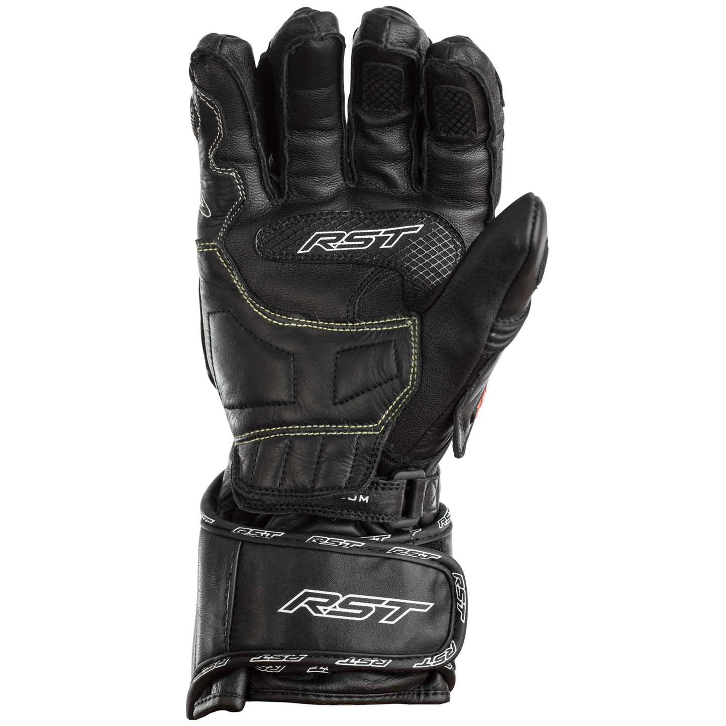 RST TracTech Evo Leather Racing/Riding Gloves - CE Approved - Black