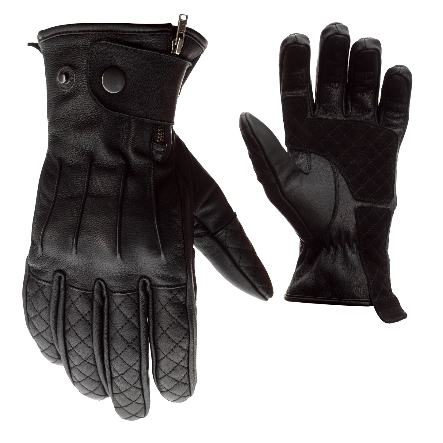 RST Matlock Leather Riding Gloves - CE APPROVED - Black