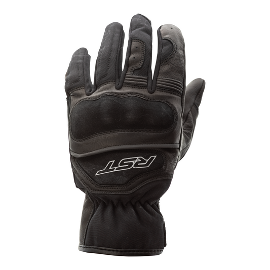 RST Raid Leather Racing/Riding Gloves - CE Approved - Black