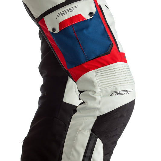 RST Adventure-X Men's Textile Regular Leg Jeans - Ice/Blue/Red/Black
