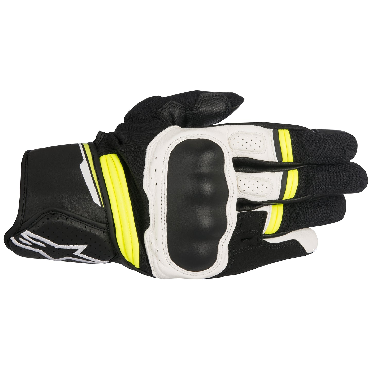 Alpinestars Booster Gloves - Black/White/Yellow